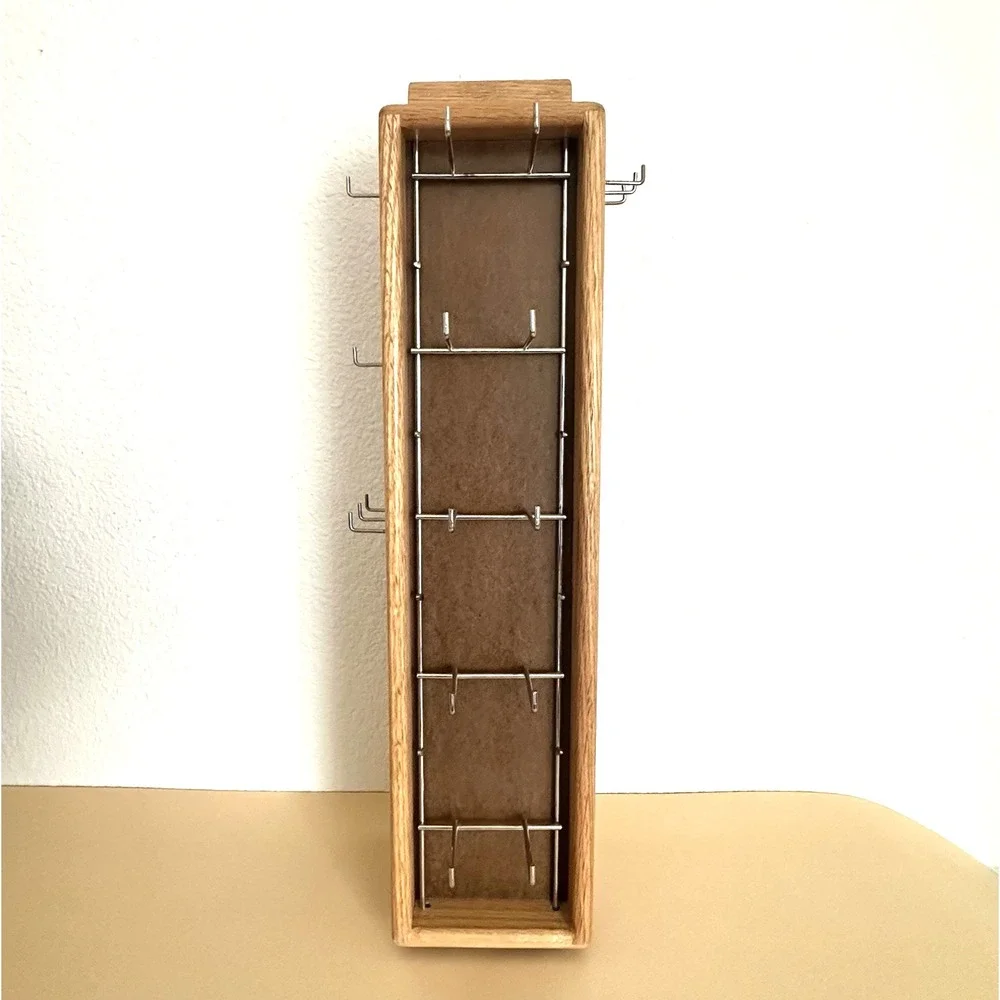 Wood Rotating Jewelry Display Stand 21.5